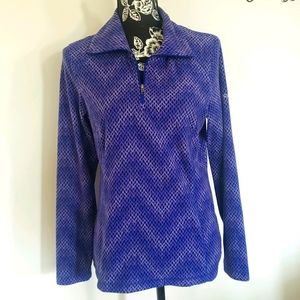 Columbia's winter run print half zip